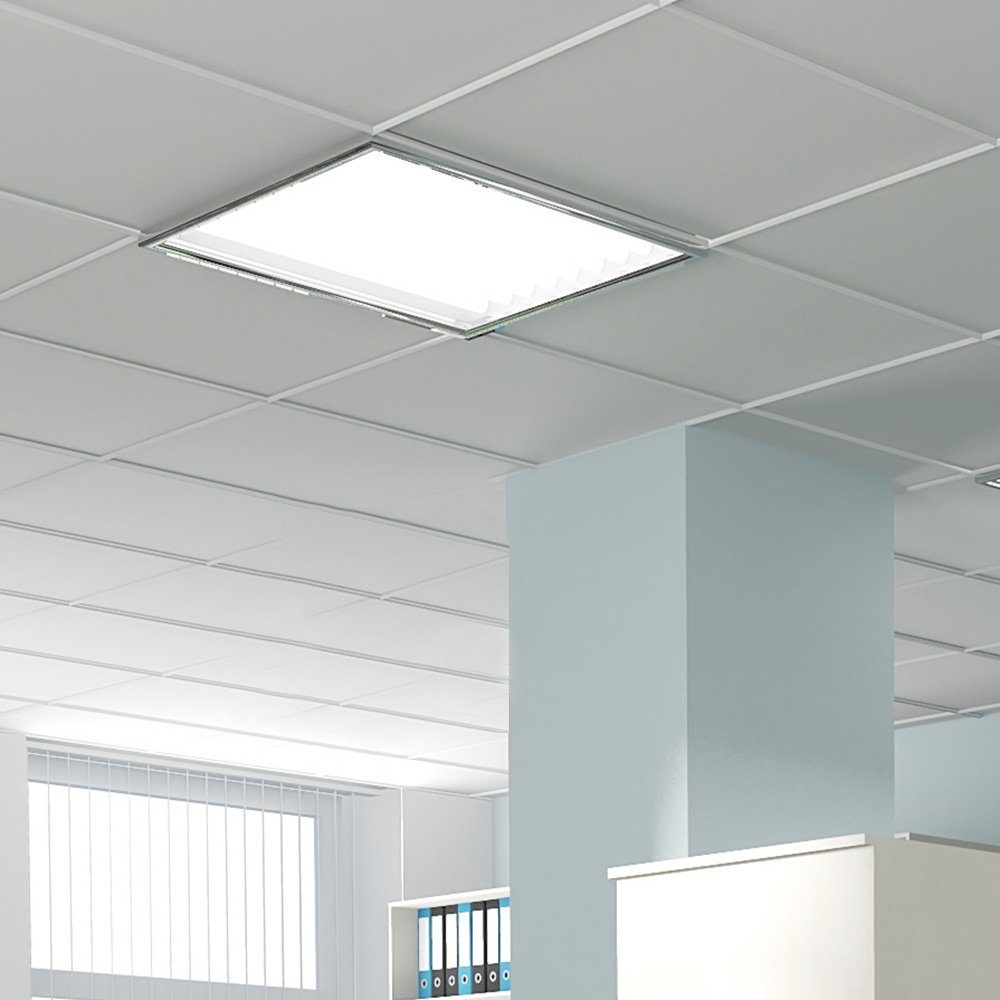 4 x LED 36W Panel`s Büro Decken Lampen Flur Tages-Licht Aufbau & Einbau Leuchten 