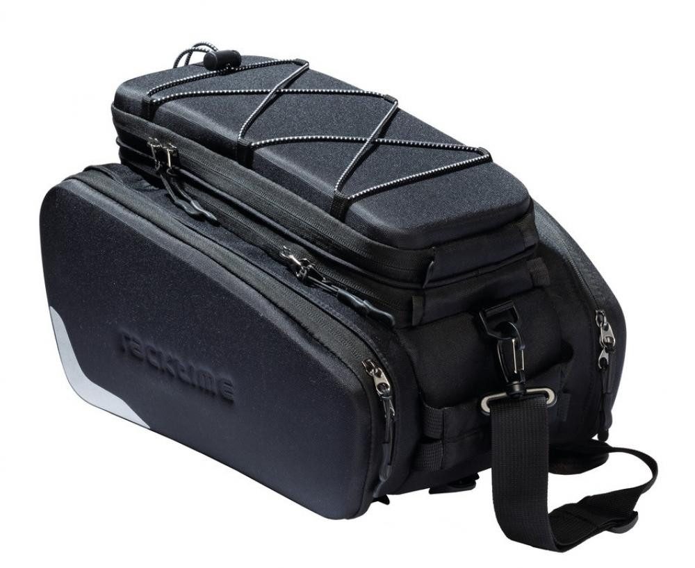 racktime Fahrradtasche Racktime Odin Gepäckträgertasche, 8+11L, schwarz, Snapit 1.0, erweiter