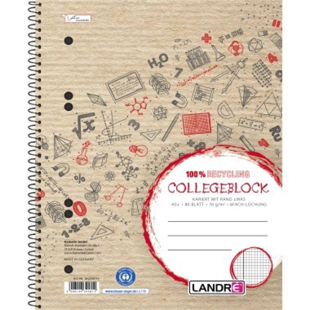 HAMELIN PAPERBRANDS Collegeblock Landre Collegeblock 100050114 DIN A5 mit Bl.