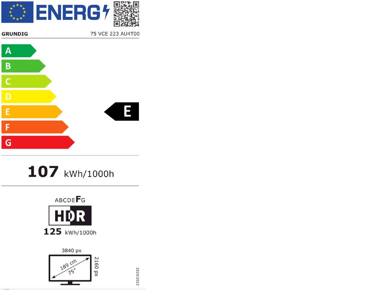 Energieeffizienzklasse: 