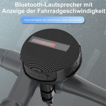Novzep Bluetooth-Fahrrad Display-Geschwindigkeit Lautsprecher mit Halterung Bluetooth-Lautsprecher