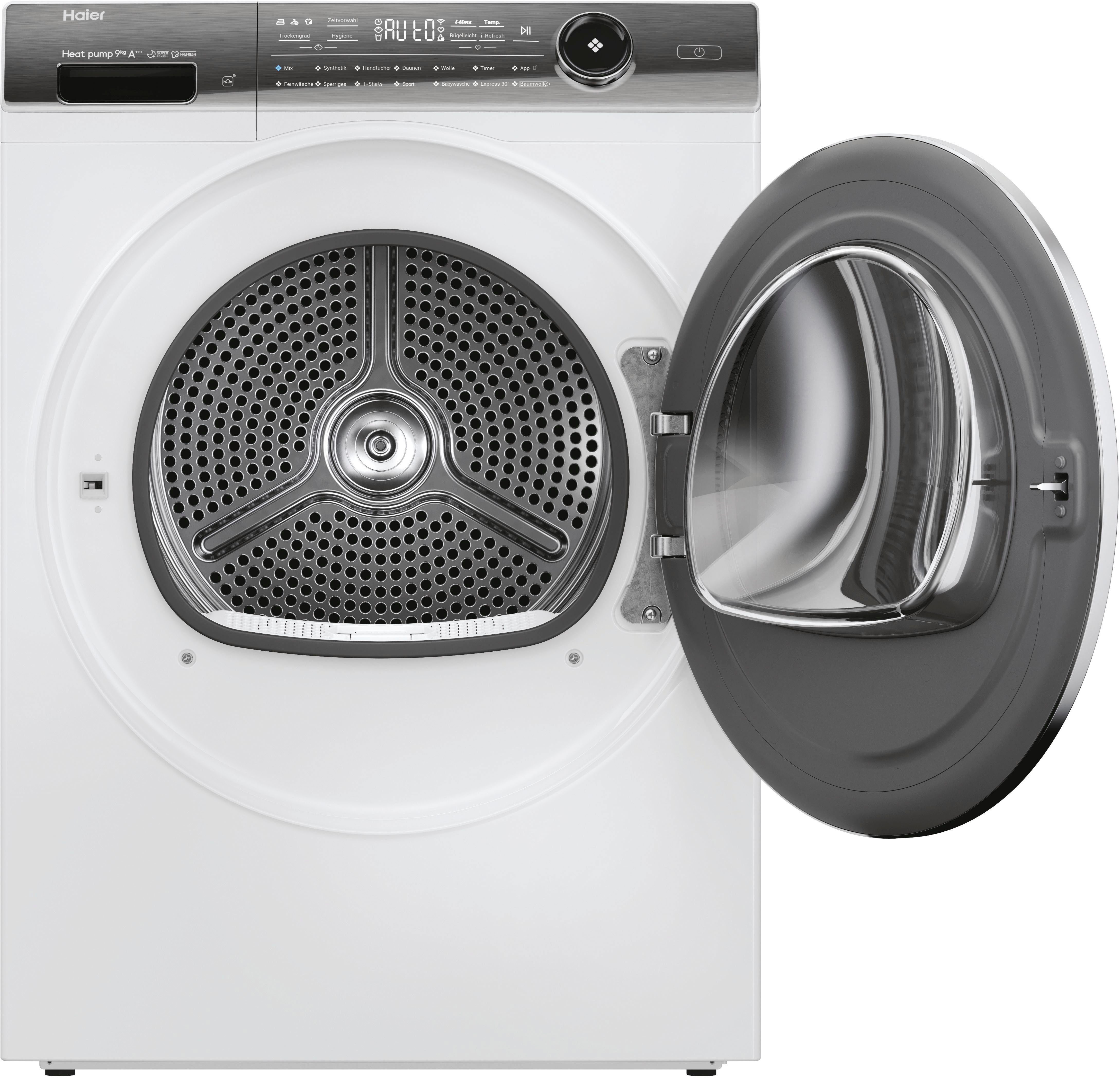 Haier Wärmepumpentrockner I-PRO 7 PLUS HD90-A3Q979U1, Smarte Bedienung via hOn App – Bild 4 von 5
