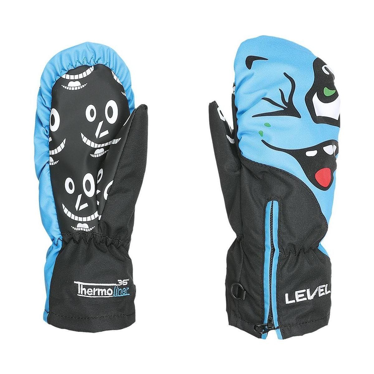 Level Skihandschuhe Lucky Mitten Warme und praktische Kinderhandschuhe mit lustigen Designs und