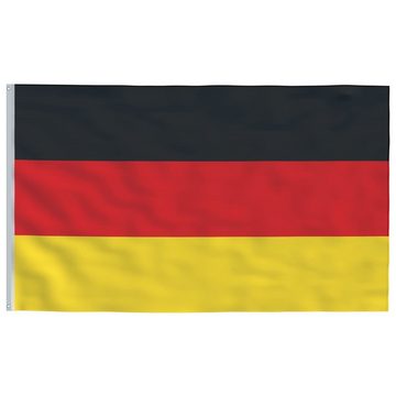 vidaXL Fahne Flagge Deutschlands mit Mast 6,23 m Aluminium