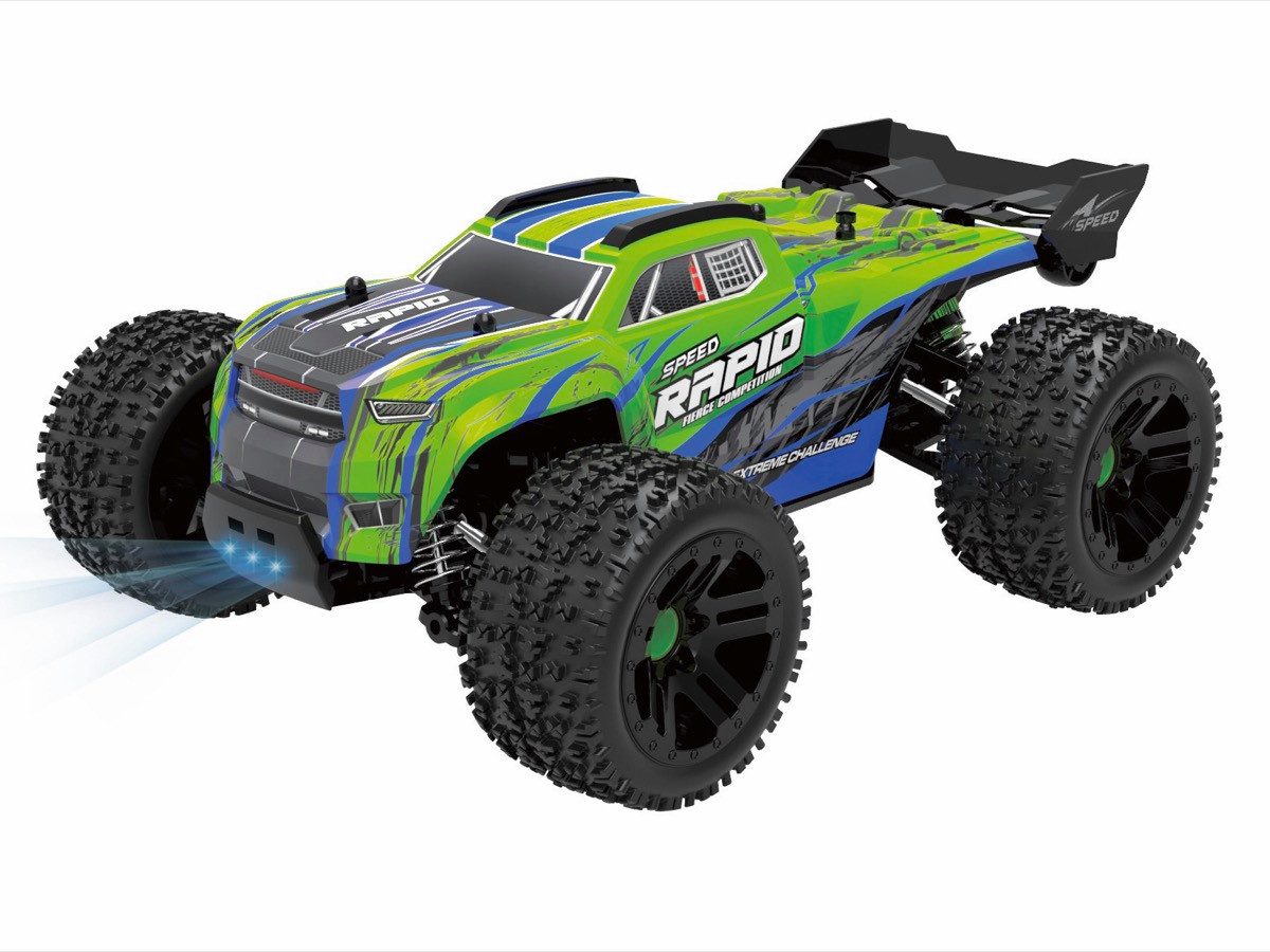 Absima RC-Auto 1:20 Race Truggy RAPID 4WD RTR (fertig aufgebaut), inkl. 2.4GHz Fernsteuerungssystem, Akku, USB-Lader und LED Beleuchtung