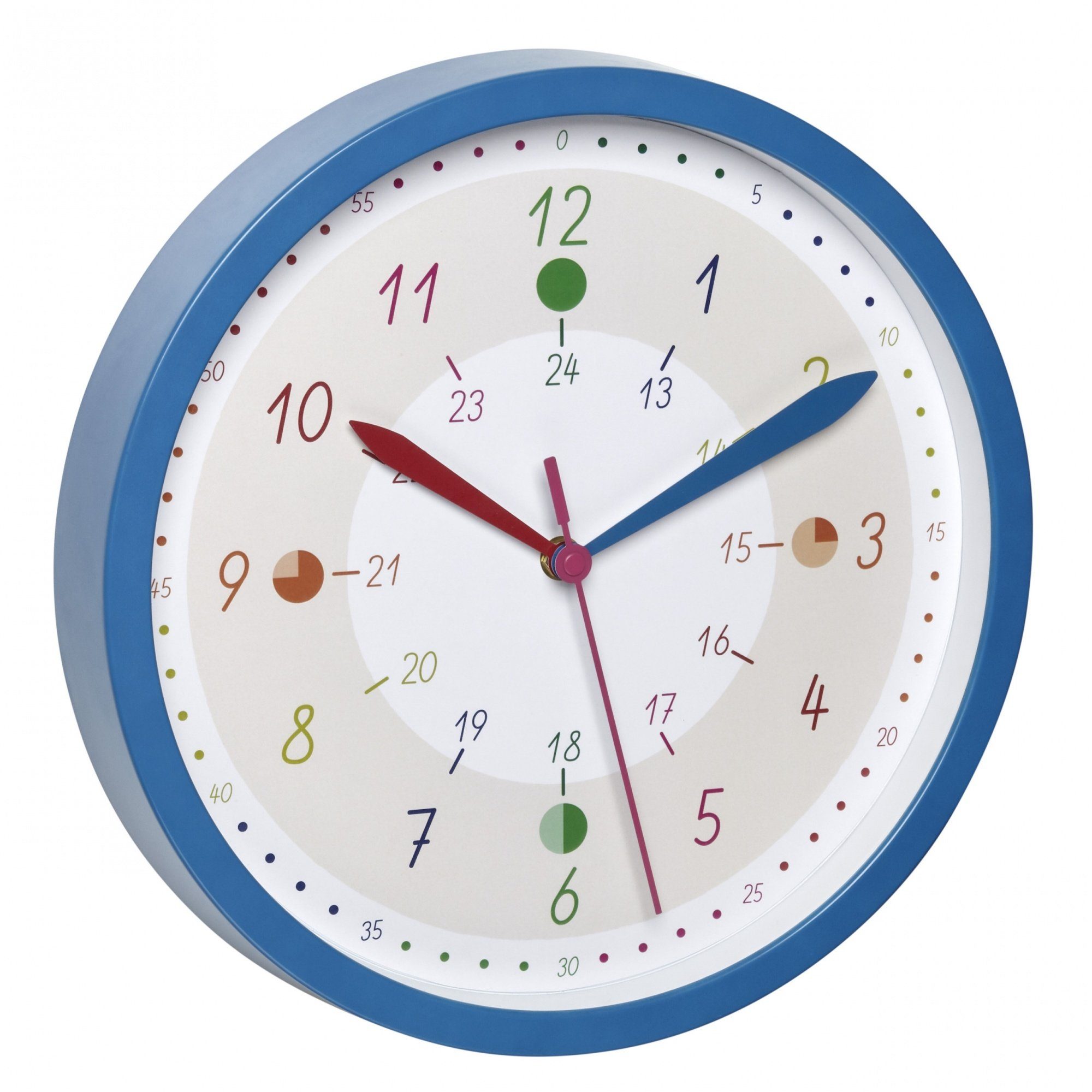 TFA Dostmann Wanduhr für Kinder Tick & Tack TFA 60.3058.06.90 analoge Lernuhr