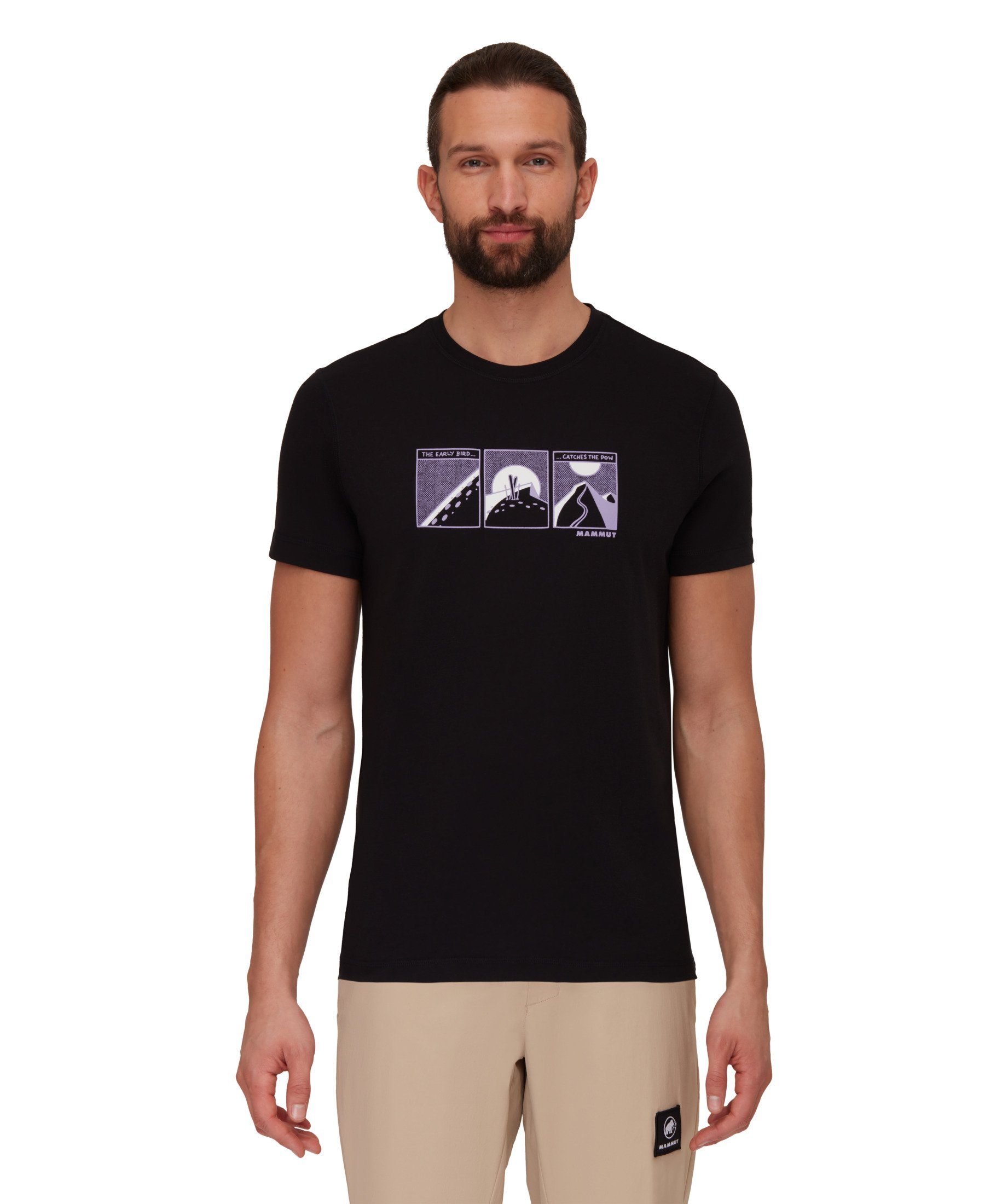 black T-Shirt Mammut Men Core Line Mammut First T-Shirt