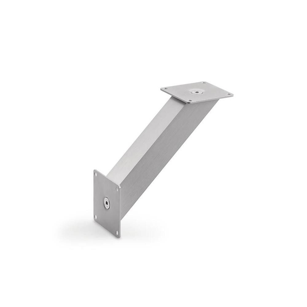 Naber Mülleimer Naber Konsole, schräg 45 Grad, Typ 51, Aluminium eloxiert