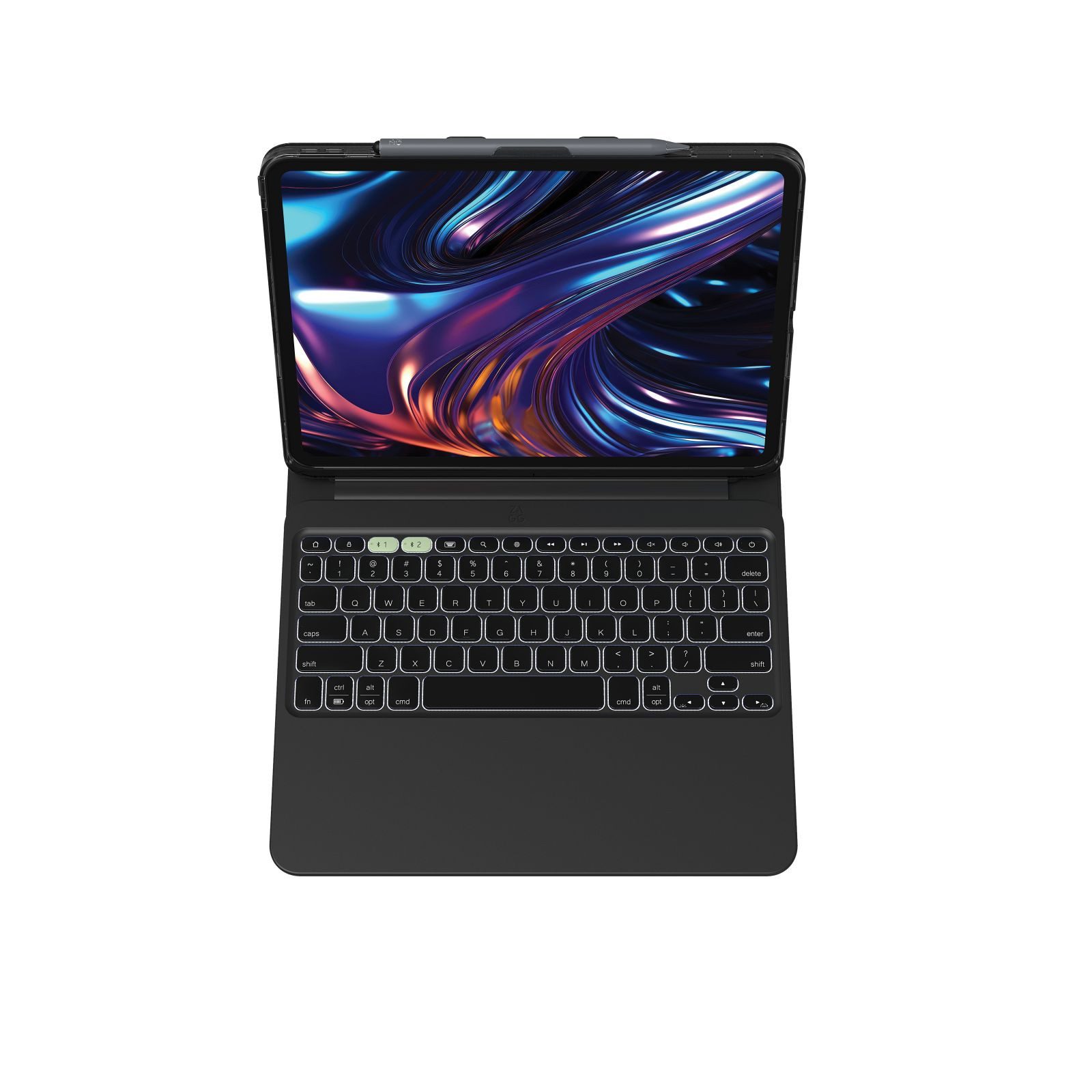 ZAGG Pro Keys 2 - Tastatur und Foliohülle (Smart Folio-Abdeckung) Tastatur