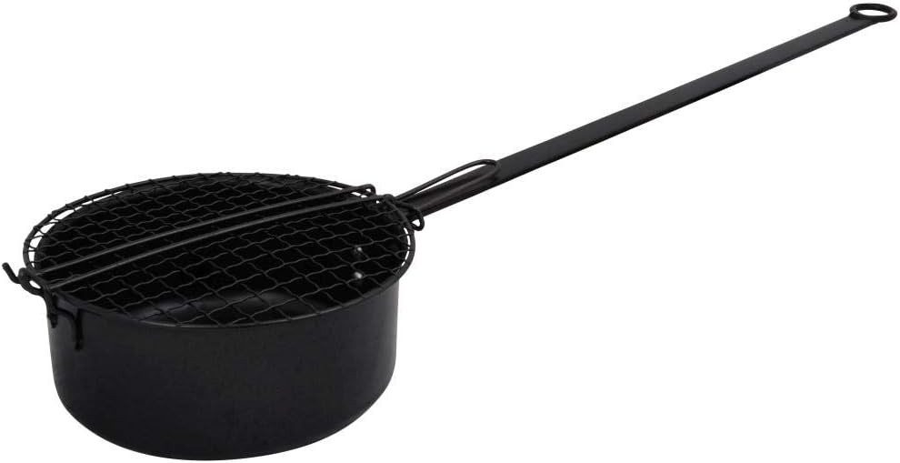 Esschert Design BV Popcorn-Pfanne Esschert Design Popcornpfanne, Karbonstahl