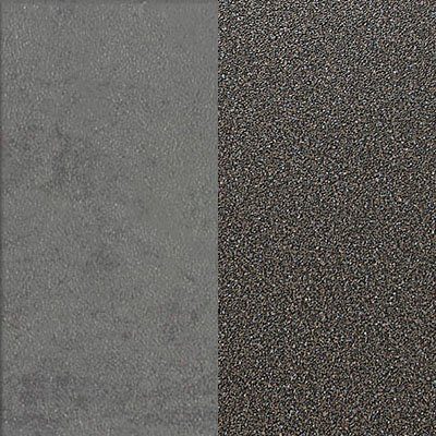 MDF 110 cm betonfarben Front HELD Eckunterschrank hochwertige | MÖBEL grafit dunkel schwarzer Metallgriff, breit, Tulsa Tür, 1