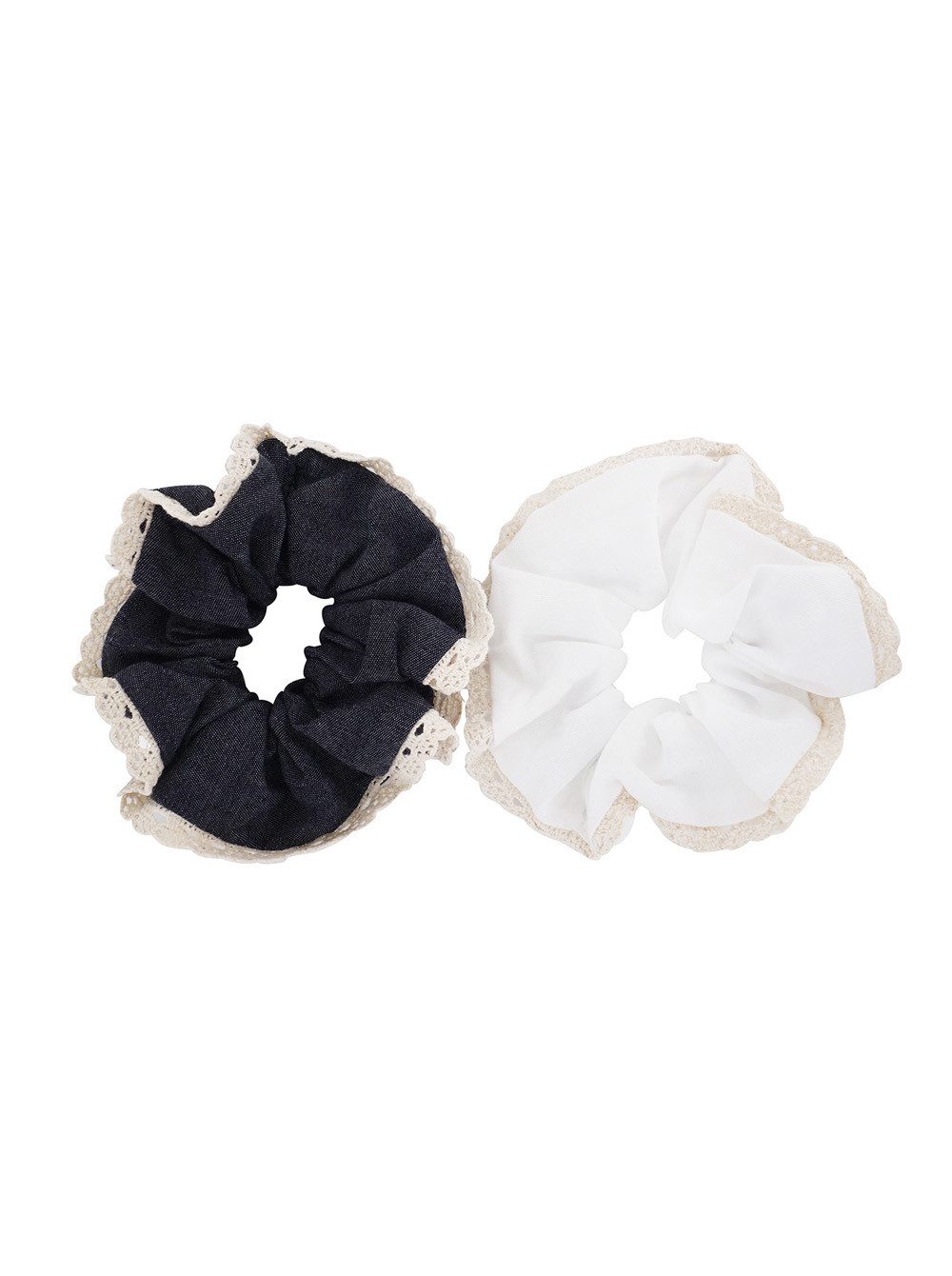 axy Zopfhalter XXL Scrunchie Haargummis Set, Doppelpack, 2-tlg., 2-Teiliges Scrunchies Haargummis Set, Damen Zopfgummi Haarteil Haarband