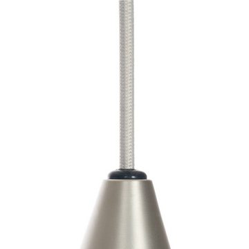 Lucande Hängeleuchte Sharvil, dimmbar, Leuchtmittel nicht inklusive, Design, Glas, Stahl, weiß, nickel matt, 3 flammig, E27