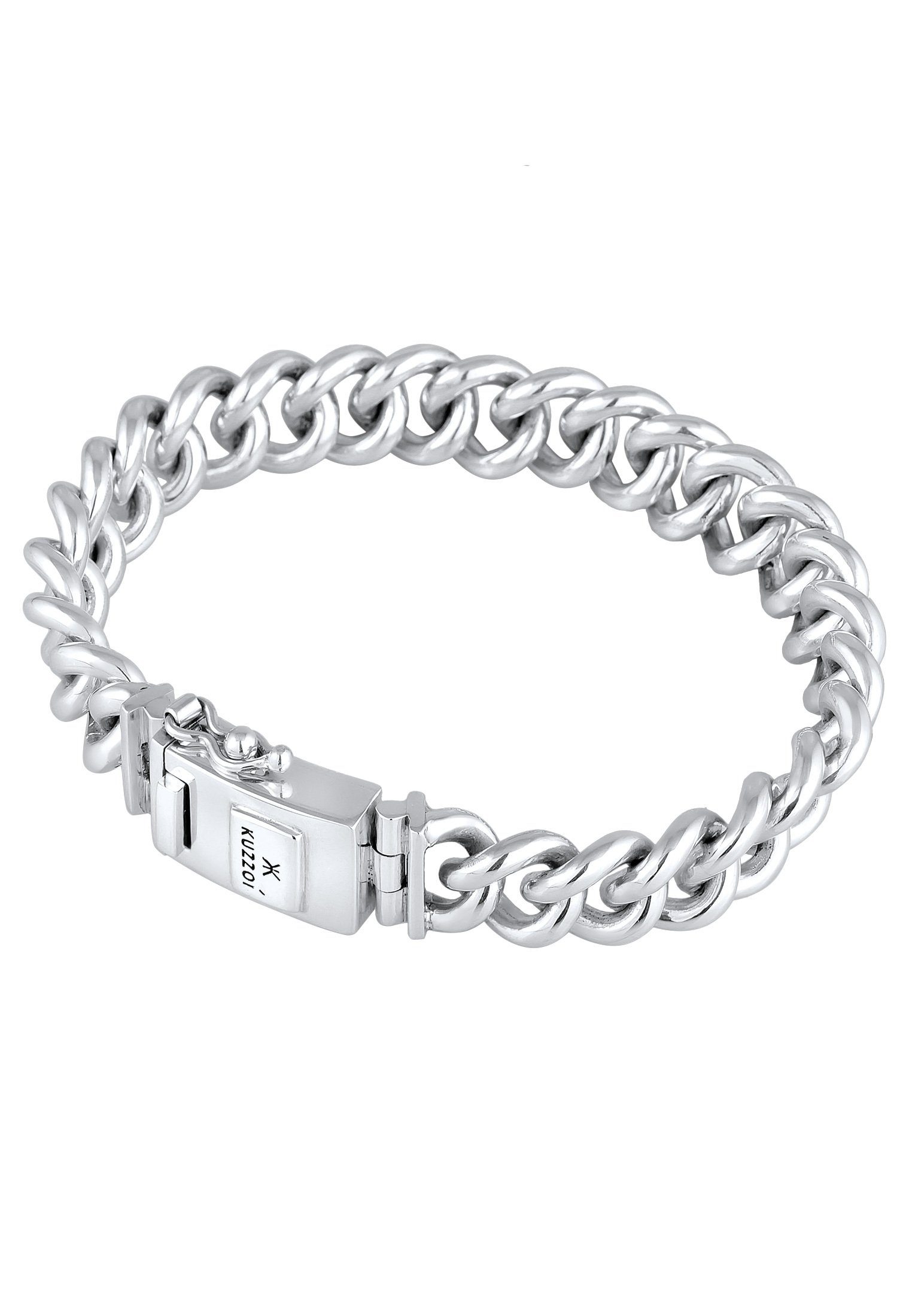 Kuzzoi Silberarmband Herren Rundpanzer Kastenverschluss 925 Silber günstig online kaufen