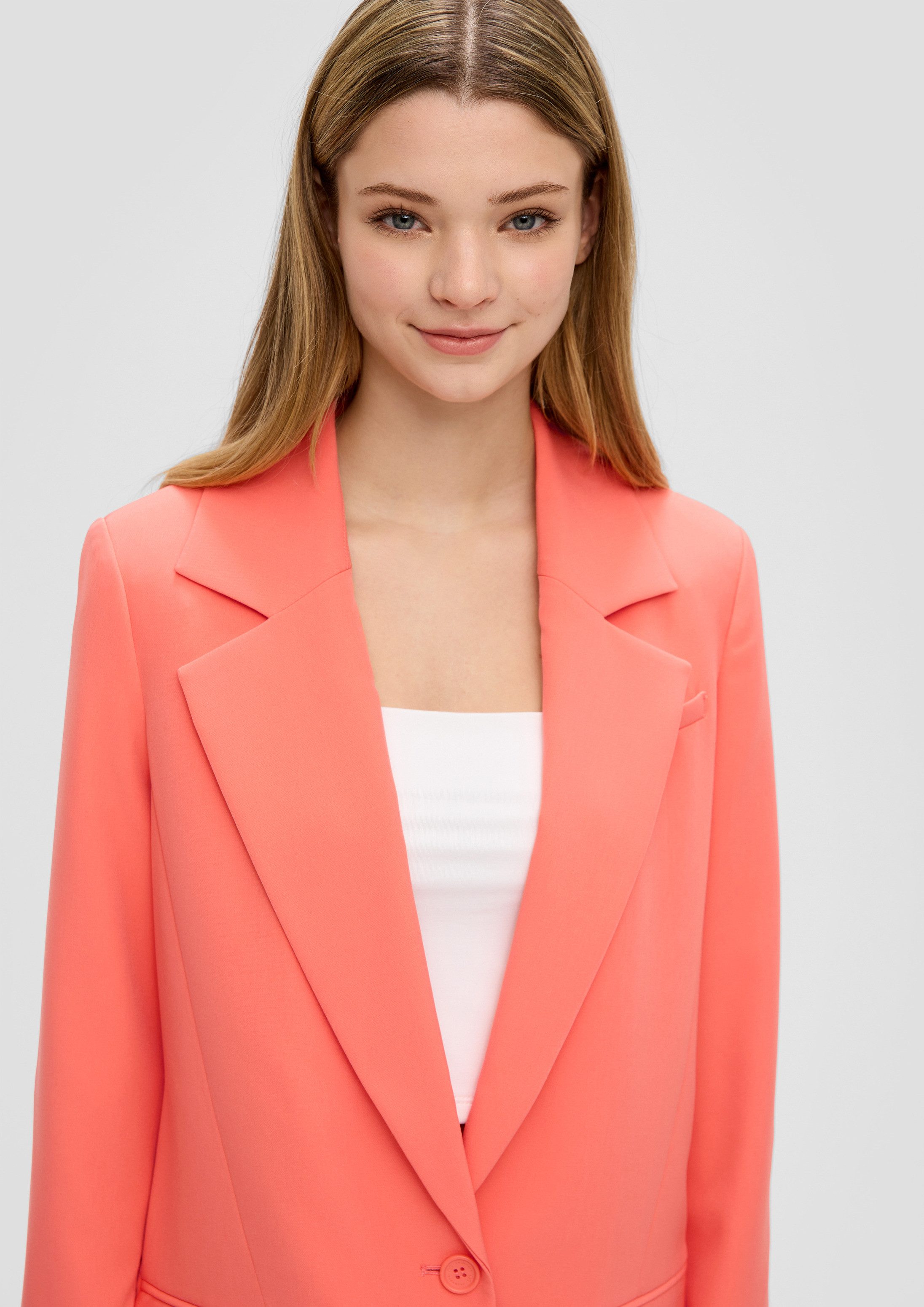 QS Jackenblazer Indoor-Blazer Longblazer mit Taftfutter