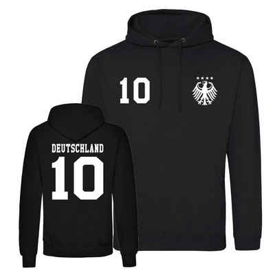 Youth Designz Kapuzenpullover »Deutschland Herren Hoodie Pullover im Fußball Trikot Look« mit modischem Fan Aufdruck