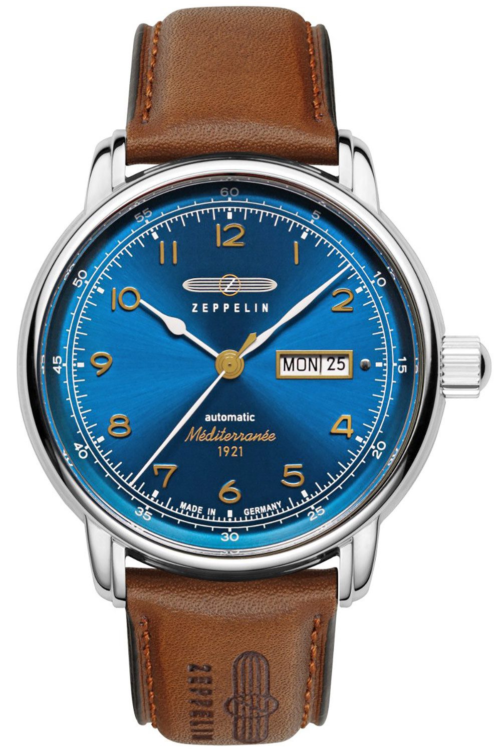 Automatikuhr Automatik 100 Jahre Méditerranée Braun/Blau
