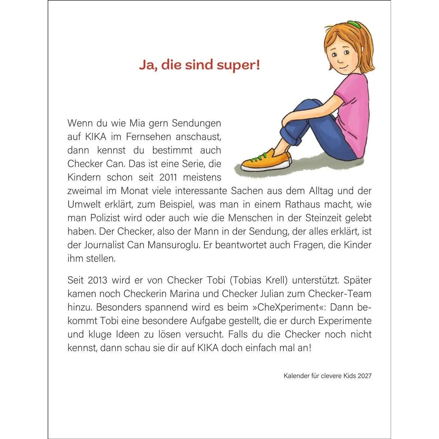 Harenberg Kalender Verlag Abreißkalender Kalender für clevere Kids Tagesabreißkalender 2027