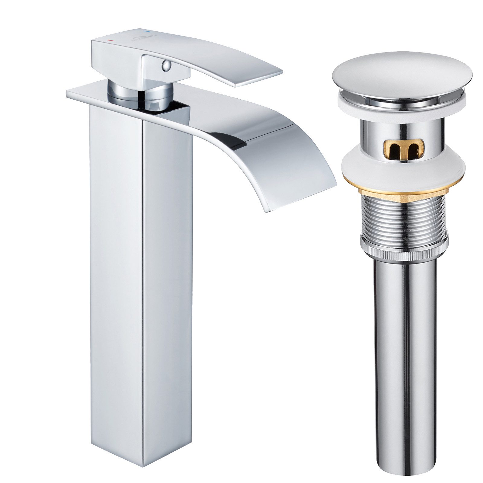 Auralum Max Waschtischarmatur Hoch Wasserfall Wasserhahn günstig online kaufen