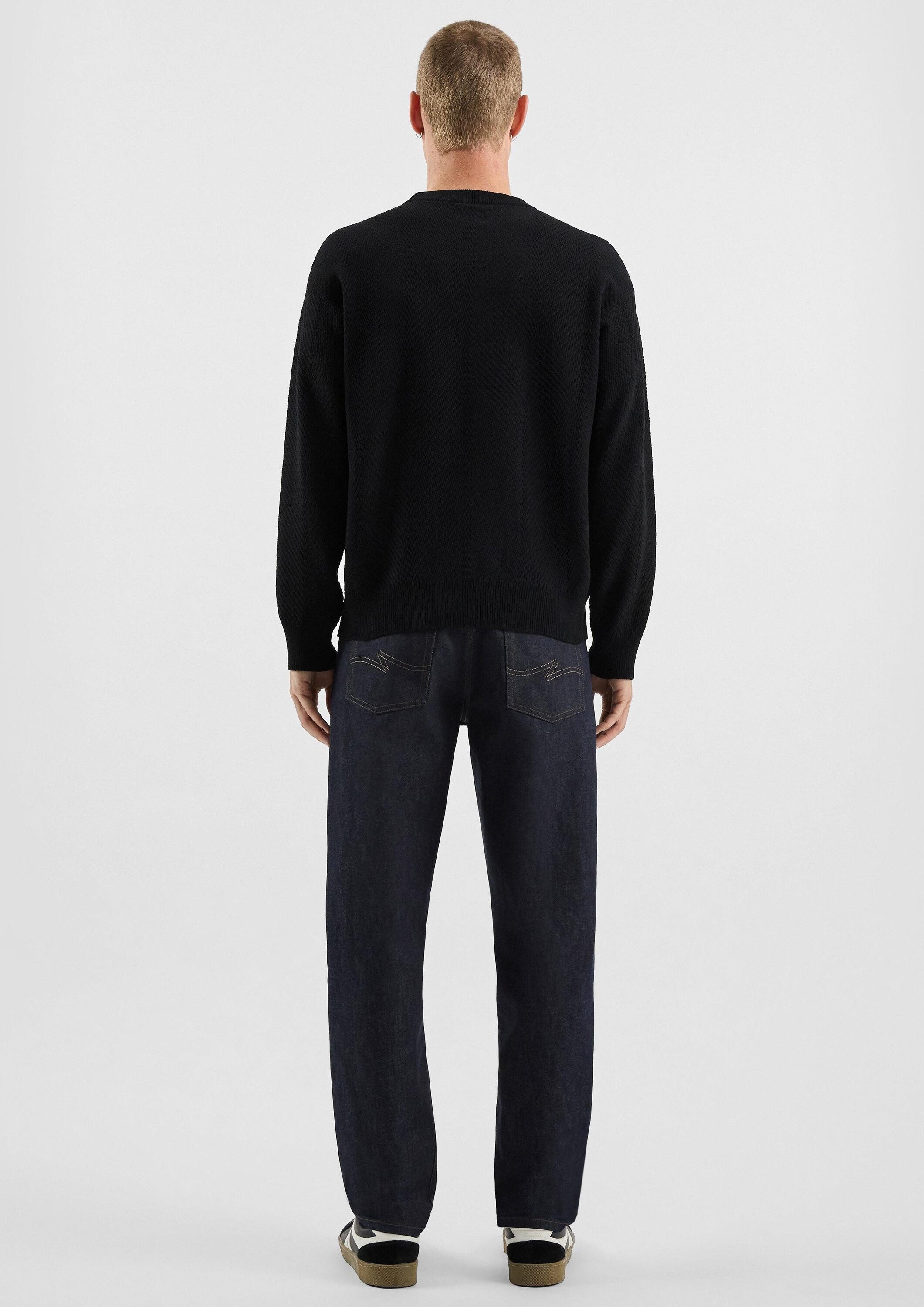 QS Longpullover Strickpullover Strukturierter Strickpullover
