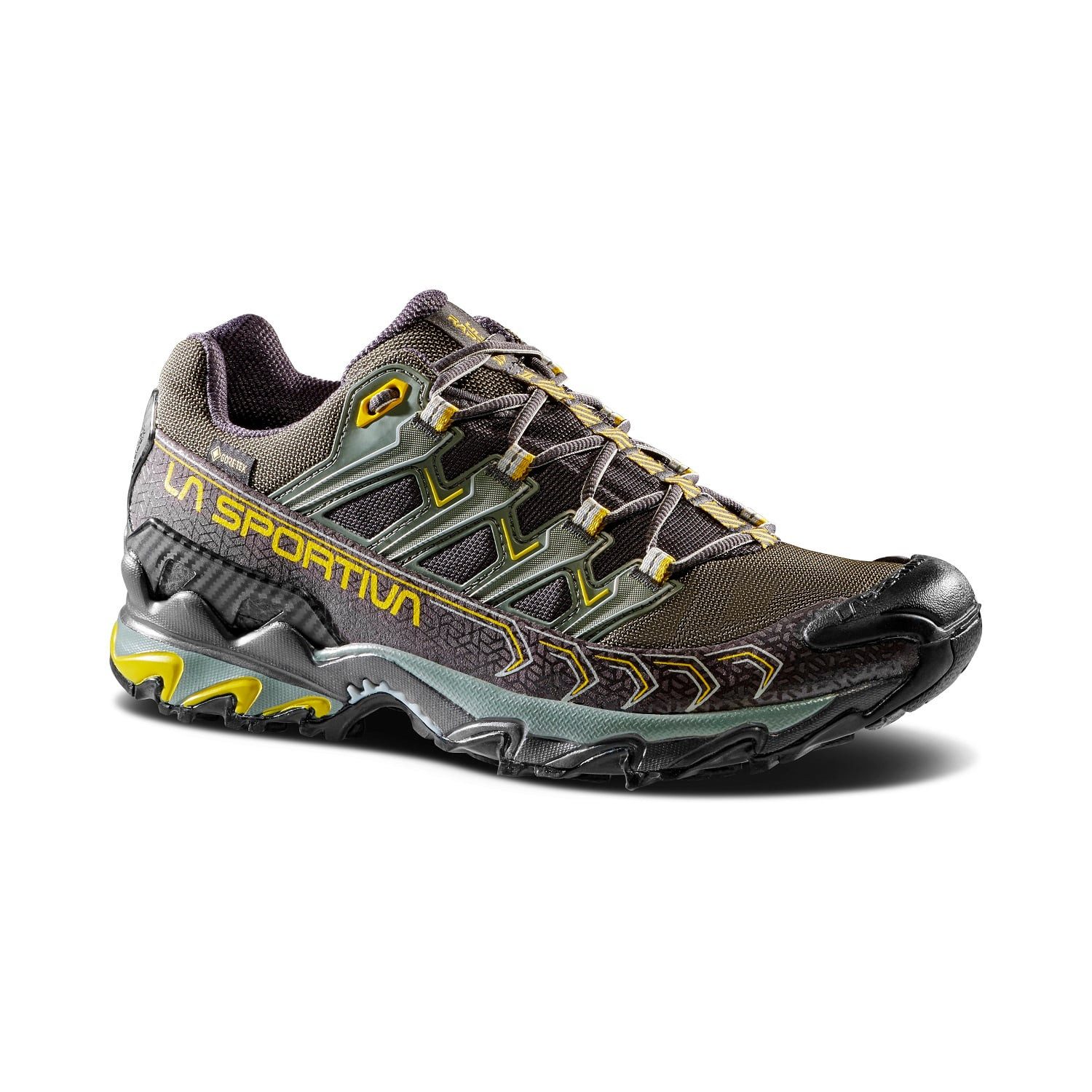Trail-Laufschuhe Ultra Raptor II GTX (wasserdicht) carbongrau/moos Wanderschuh