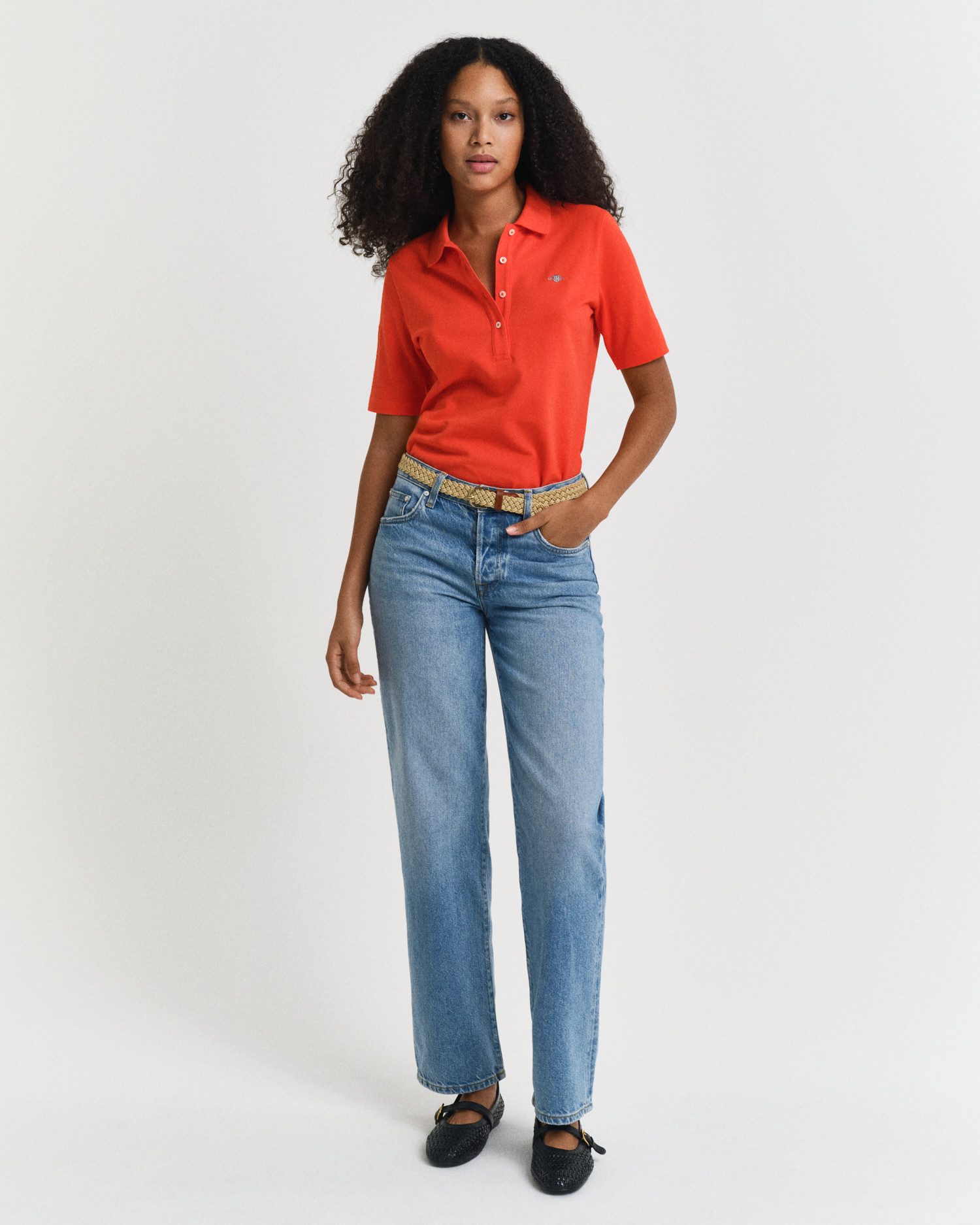 Gant Poloshirt SLIM SHIELD KA PIQUE POLO mit grafischer Logostickerei auf der Brust