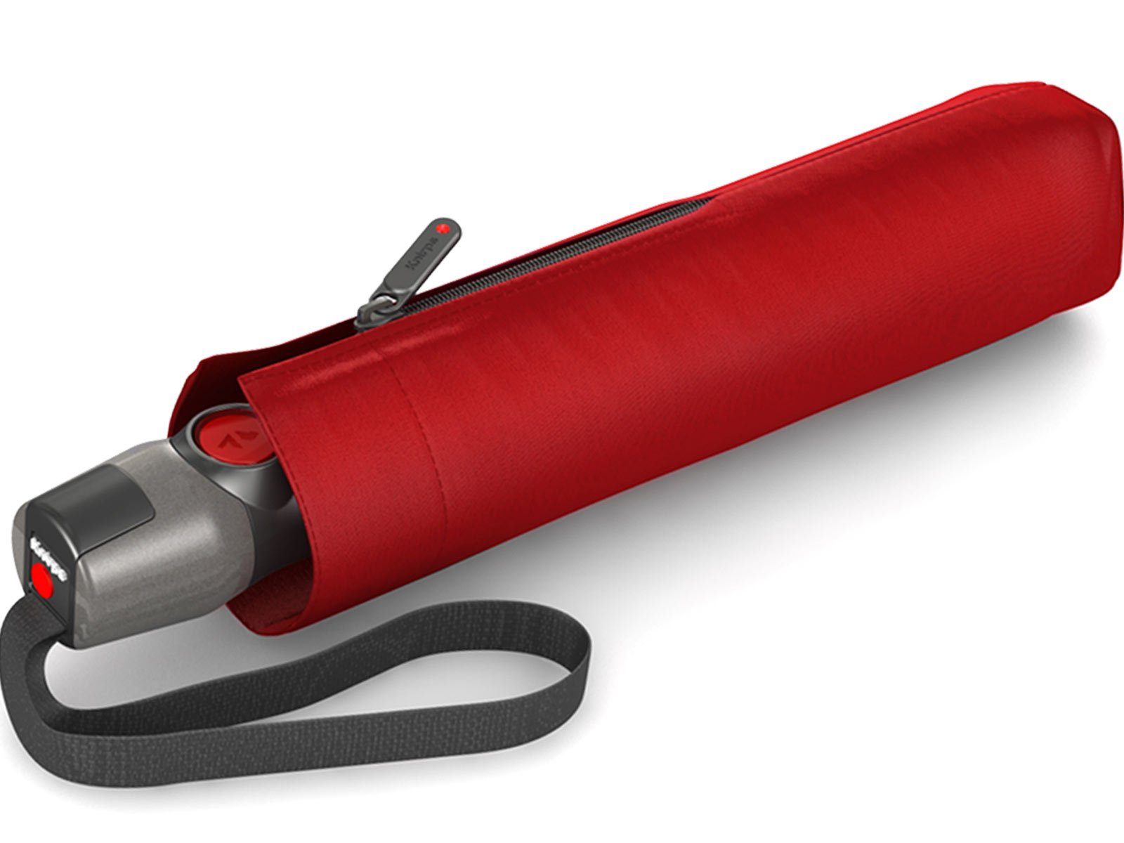 Knirps® Taschenregenschirm leichter, stabiler Schirm mit Auf-Zu-Automatik, besonders haltbar durch Fiberglas in den Speichen