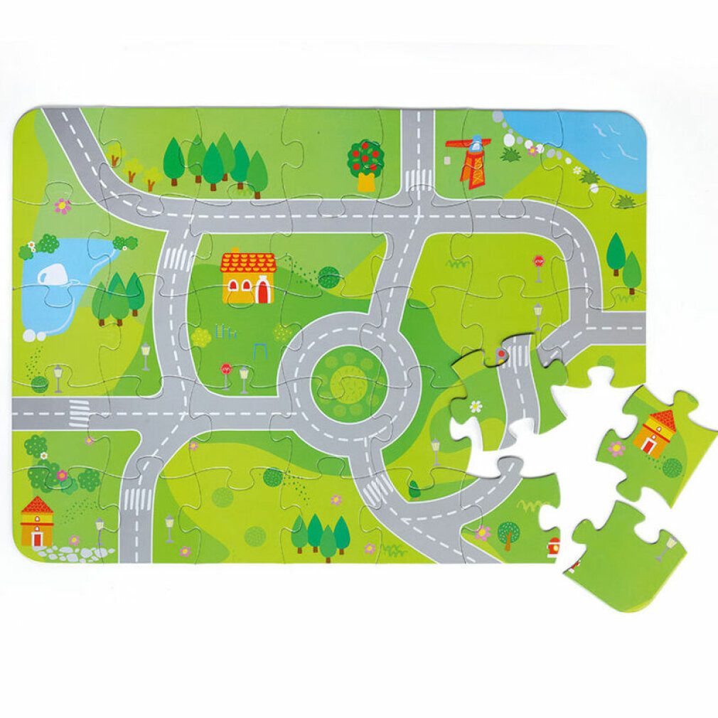 Molto Big City Holzblöcke Konstruktions-Spielset, (Packung)