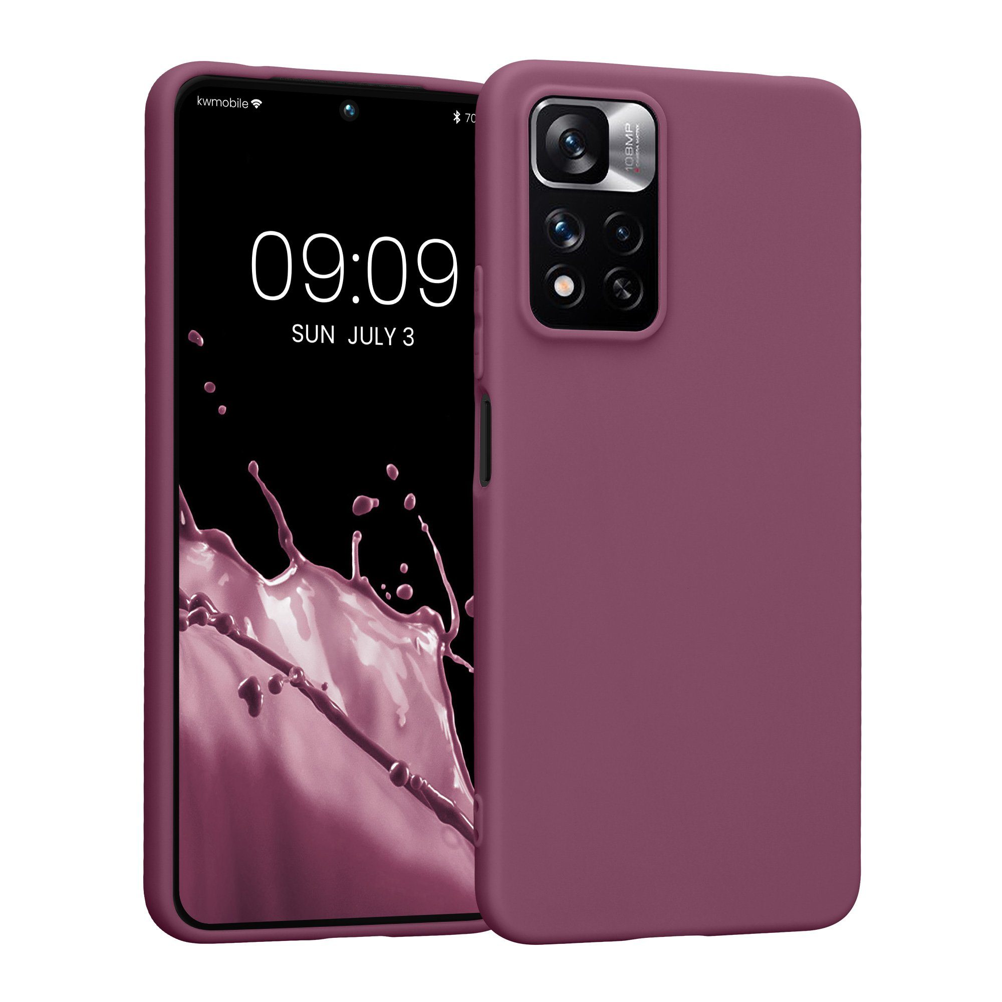 kwmobile Handyhülle Hülle für Xiaomi Redmi Note 11 Pro+ 5G, Hülle Silikon - Soft Handyhülle - Handy Case Cover