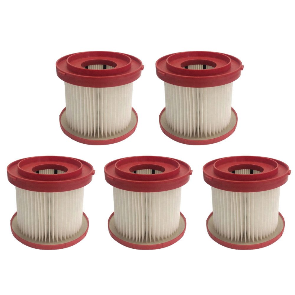 HEPA-Filter 5x passend für Milwaukee 4931465230 49901900 4931404743