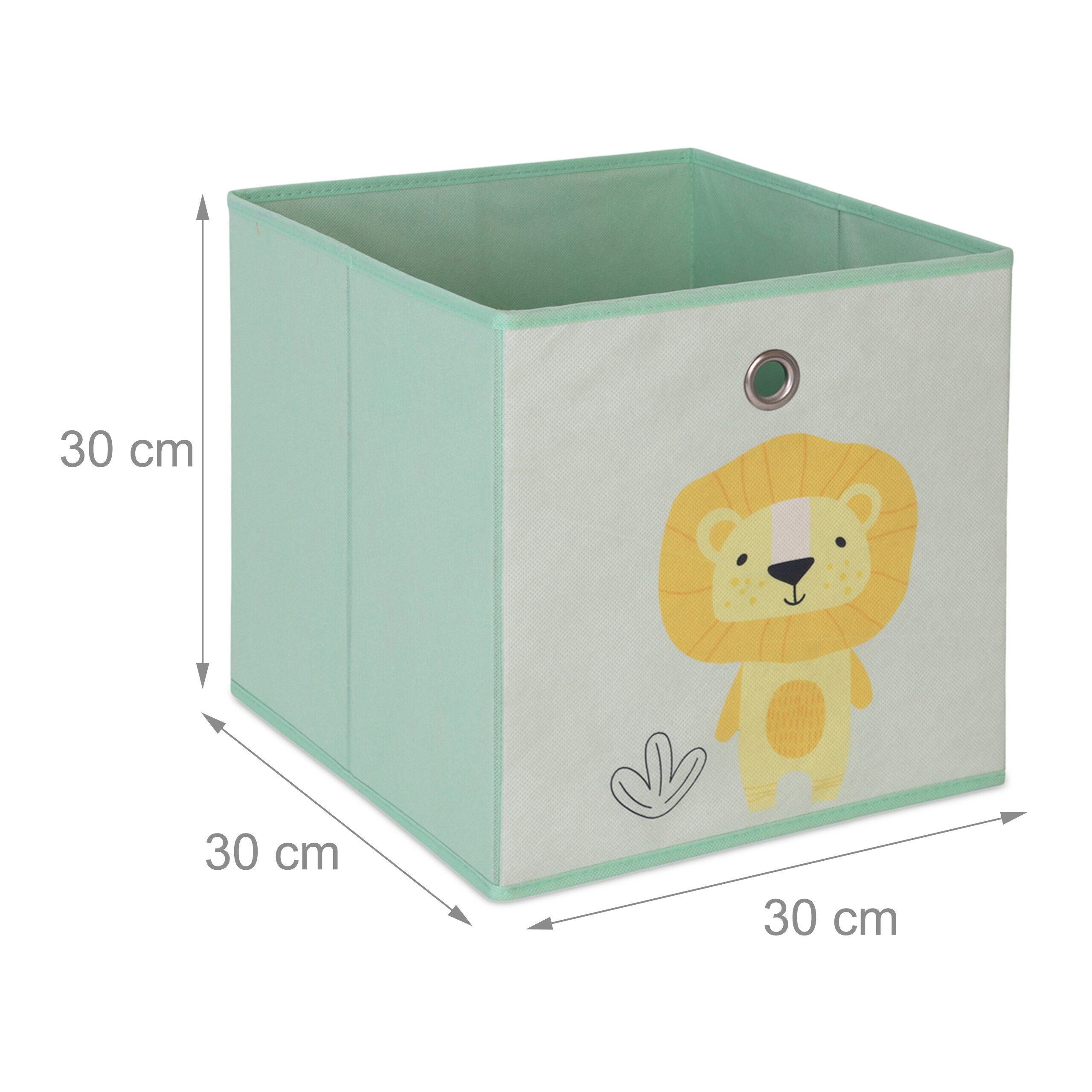 relaxdays Faltbox Kinder Aufbewahrungsboxen im 4er Set (4 St), C – Bild 4 von 5