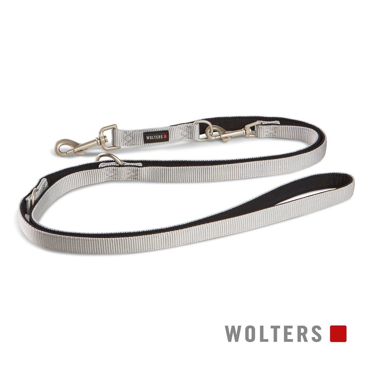 Wolters Hundeleine Führleine Professional Comfort silber/schwarz