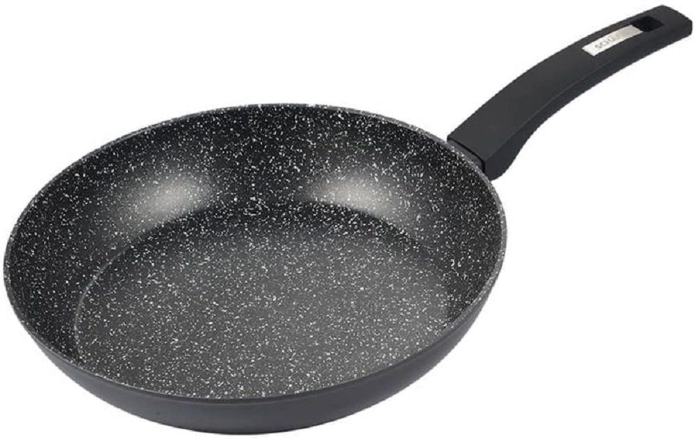 Schäfer Elektronik Bratpfanne Bratpfanne Ø 28cm "Marble Black" Pfanne 12337 Antihaftbeschichtung