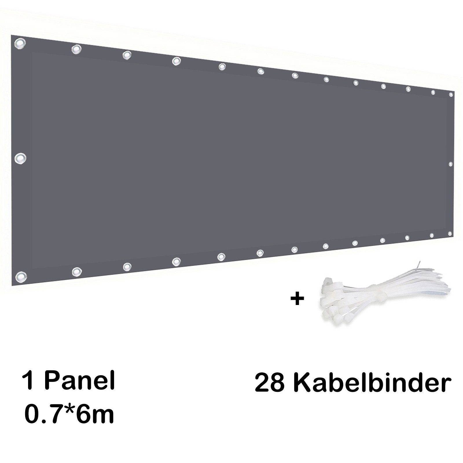 Jibenhome Balkonsichtschutz Balkonumspannung Wasserfester Outdoor Sichtschu günstig online kaufen
