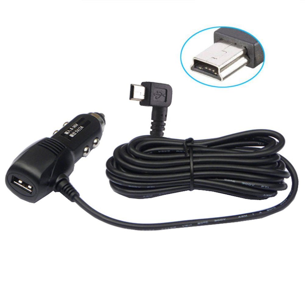 Bolwins G66C 3,5m KFZ Auto Ladegerät Adapter Kabel USB + mini USB