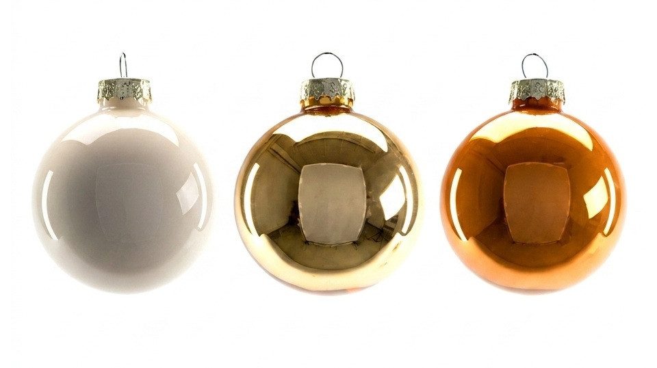 Christbaumschmuck Trendline Weihnachtskugeln aus Glas Ø 6 cm