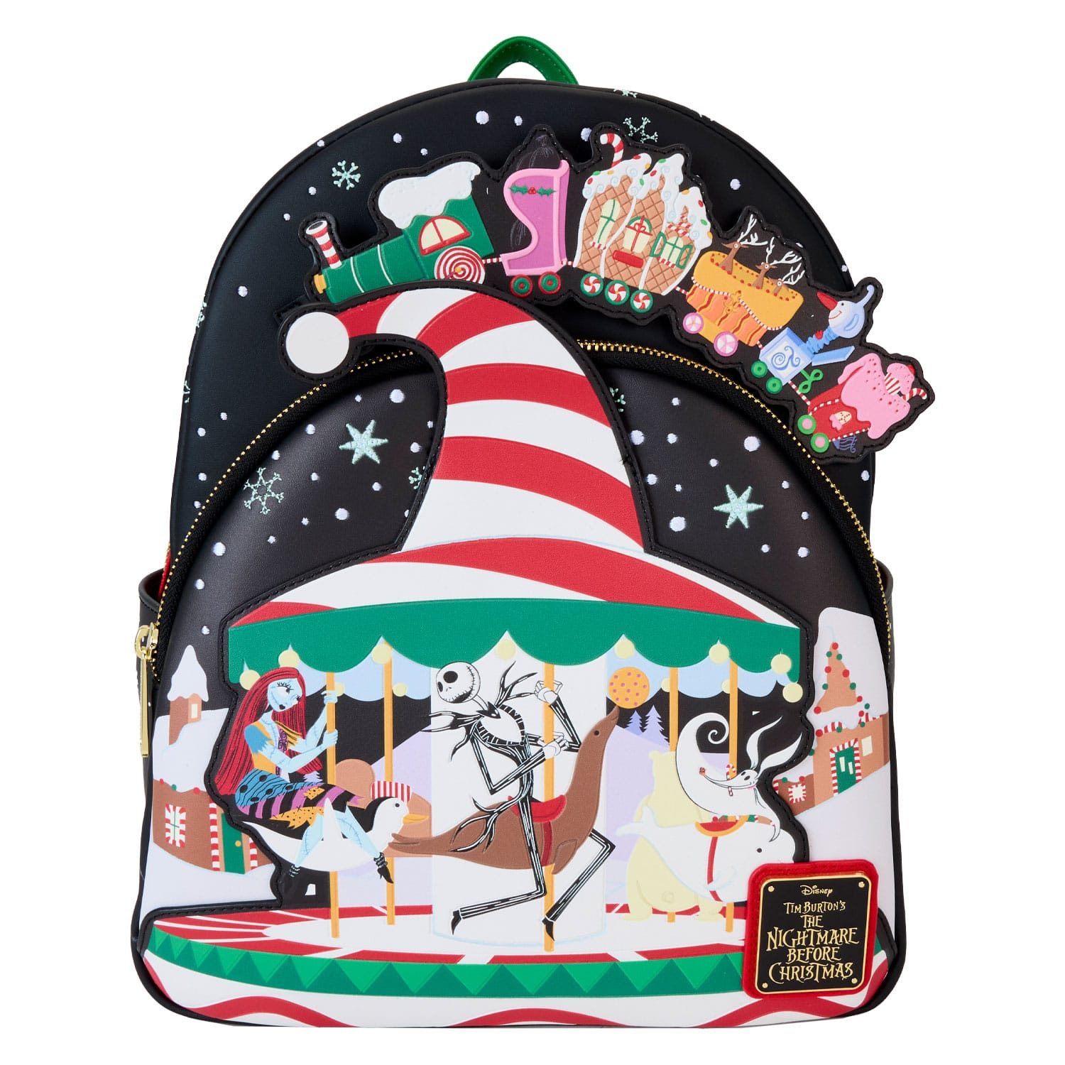 Loungefly Minirucksack Nightmare before Christmas by Loungefly Journey to Christmas Town (1-tlg), Detailiert und hochwertig