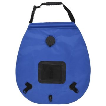 vidaXL Gartendusche Camping-Duschtasche Blau 20 L PVC