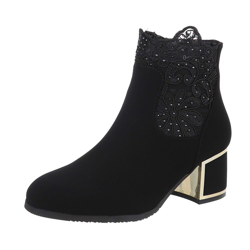 Ital-Design Damen Elegant Stiefelette (87108919) Blockabsatz günstig online kaufen