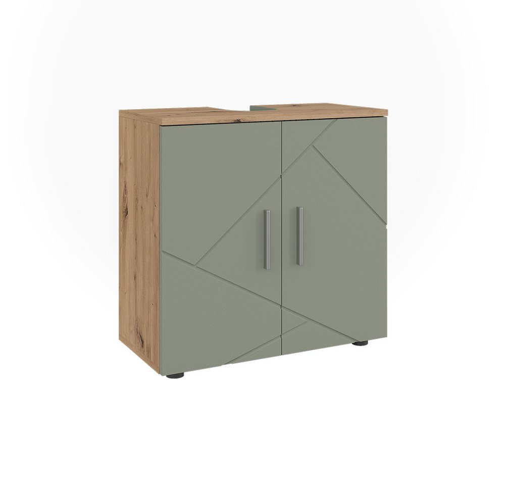 Vicco Waschbeckenunterschrank Irma, Salbeigrün, 60 x 59 cm (1-St)