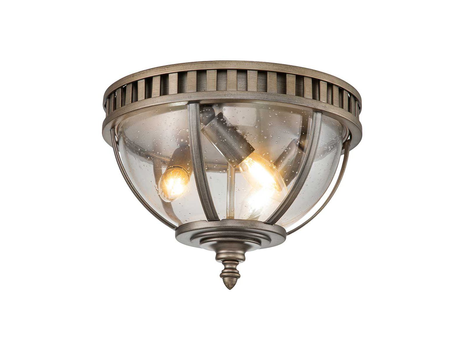 Kichler LED Außen-Deckenleuchte, LED wechselbar, warmweiß, Außenlicht Terrassenleuchten Esstisch-lampe Treppenhaus Gold-en Ø30cm