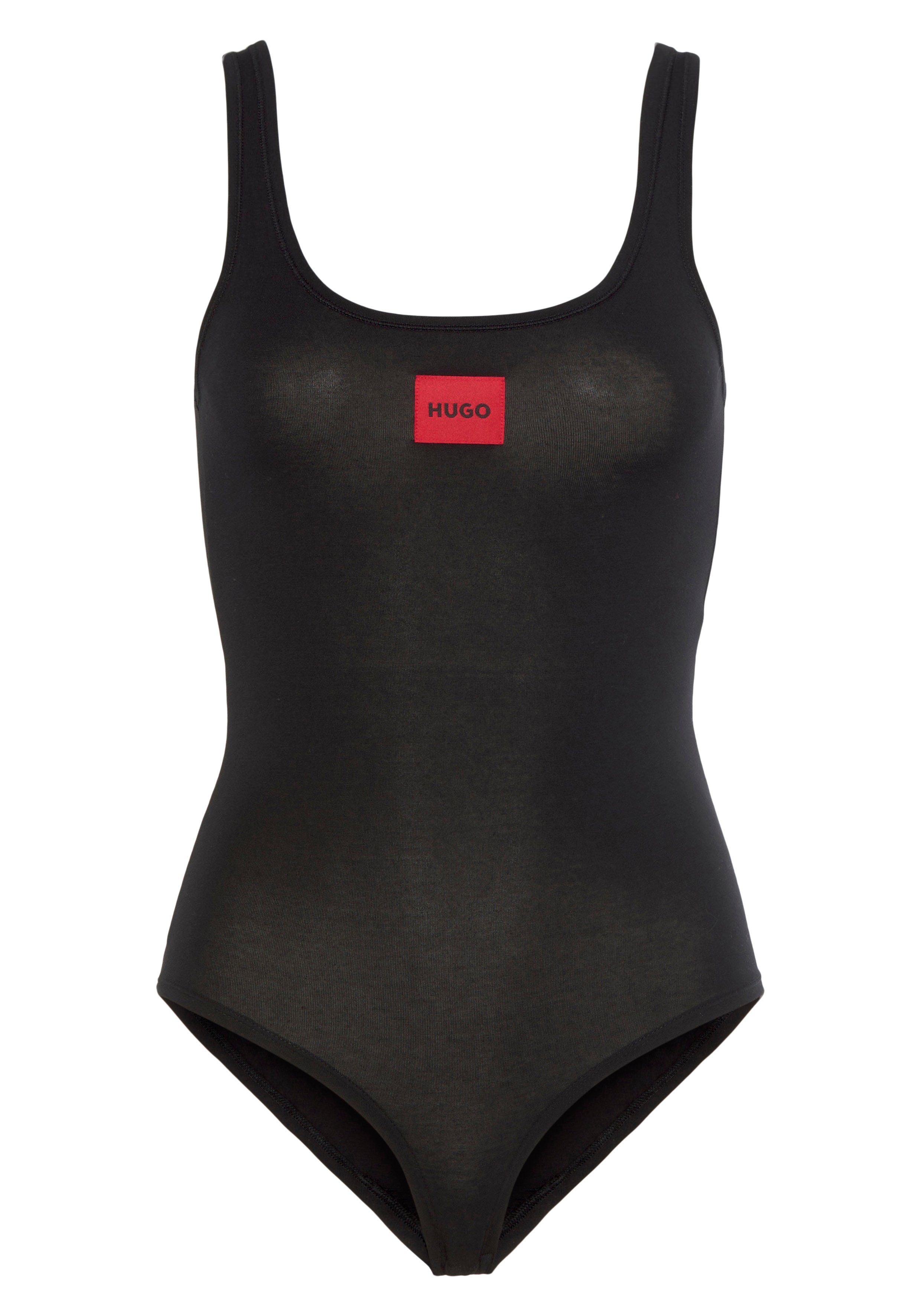 HUGO Body BODYSUIT RED LABEL mit rotem Logoaufnäher