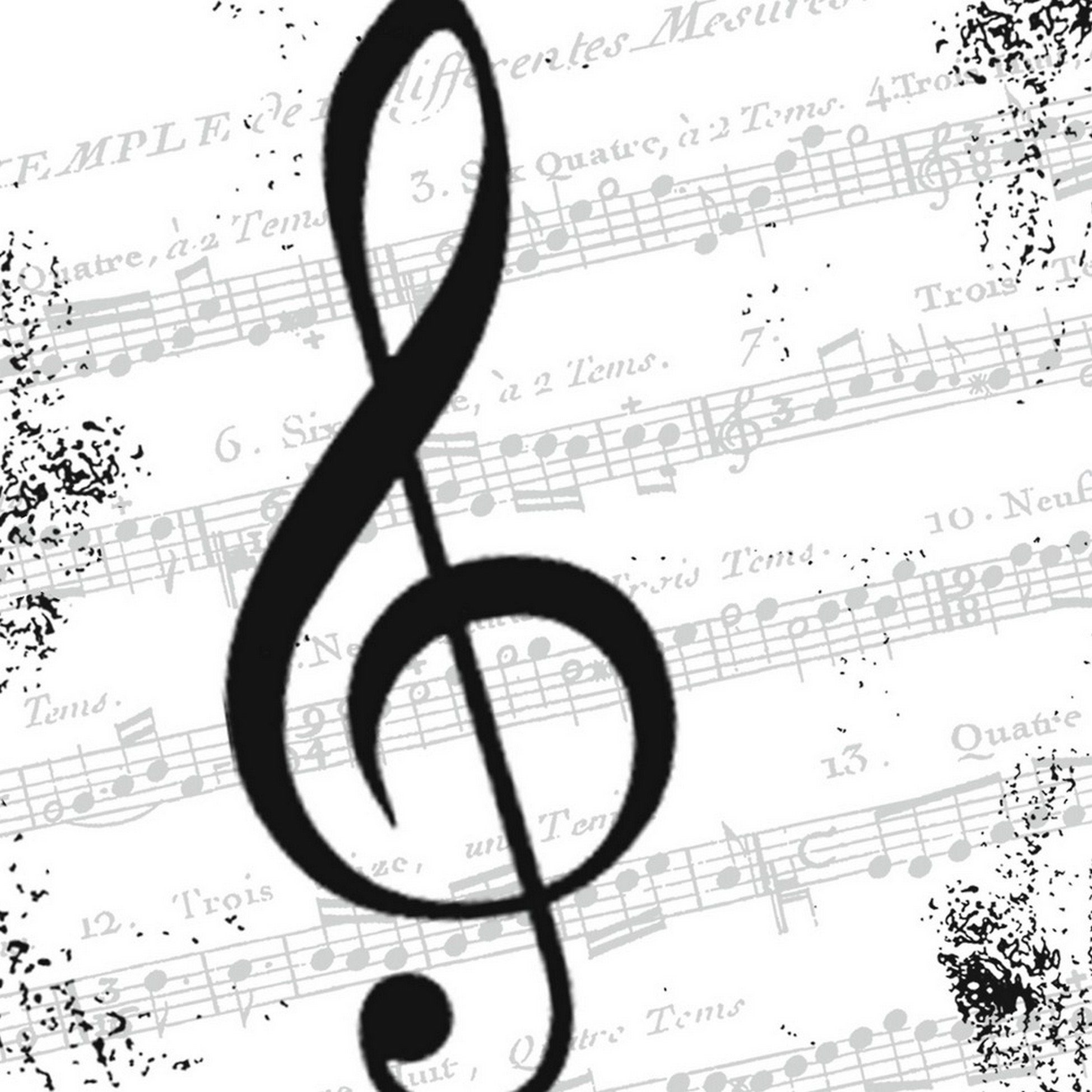 PPD Papierserviette 20 Servietten I love Music 33x33cm, (20 St)