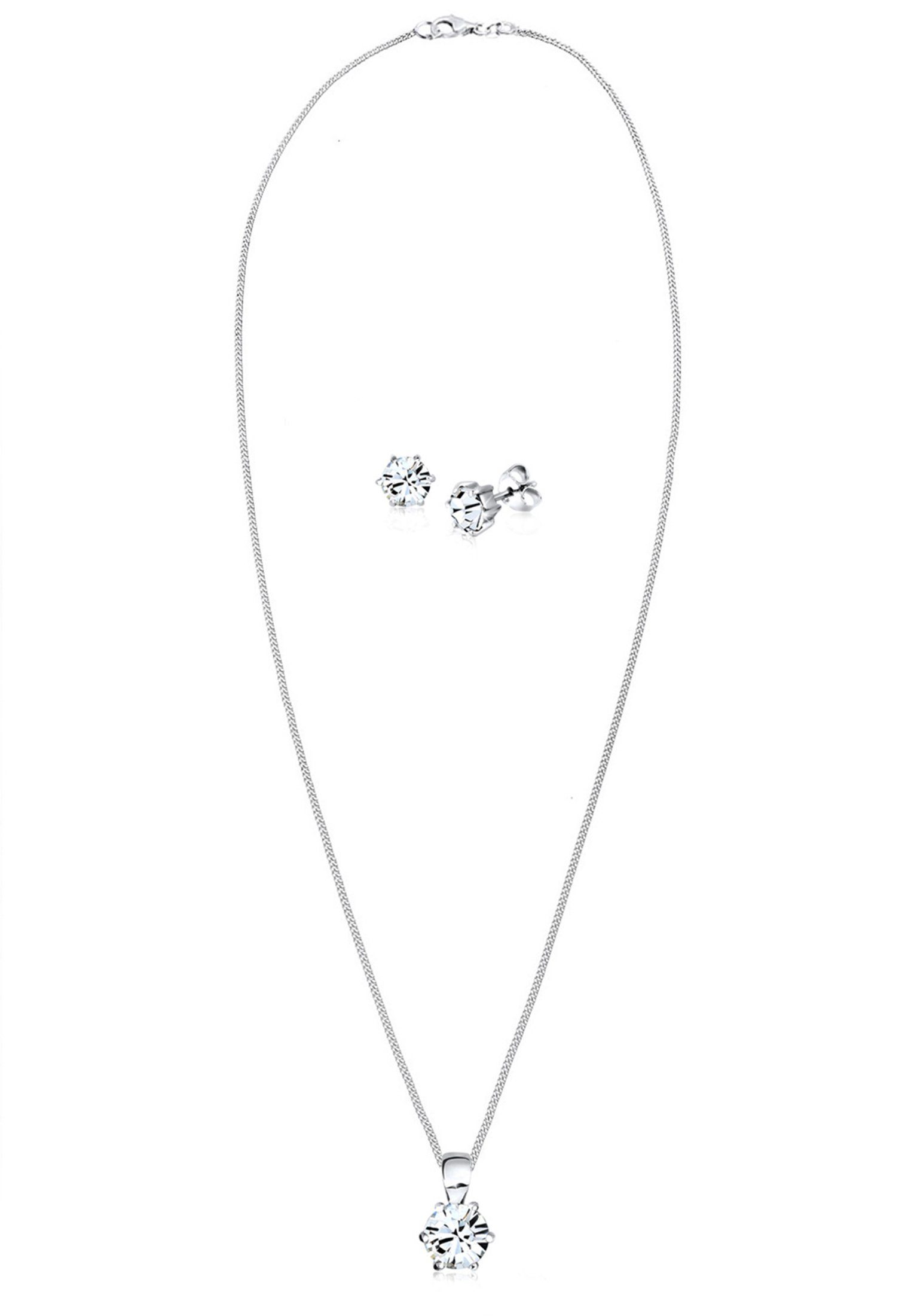 Elli Schmuckset 925 Sterling Silber, mit Kristallen von Swarovski®