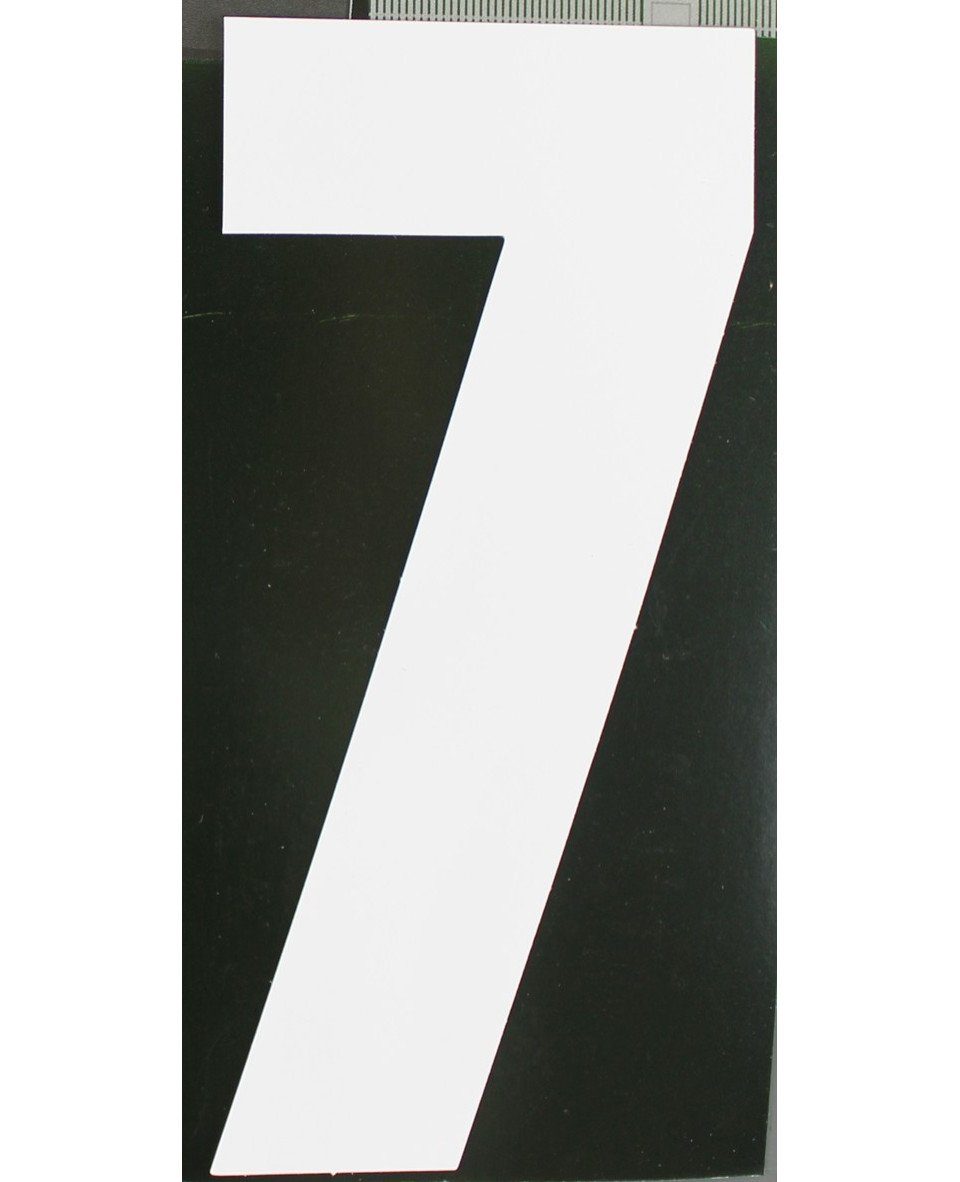 Aco Hausnummer Conacord Reflektierende Klebezahl 7 weiß 170 mm 7