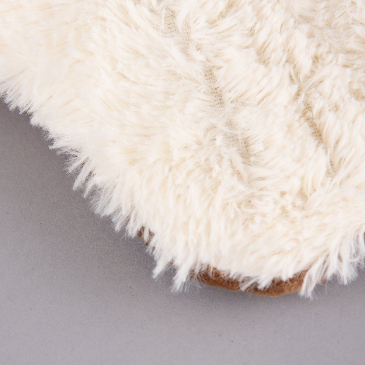 Warmies® Dekokissen Warmies Neck Warmer Sherpa weiß braun Hirse-Lavendelfüllung