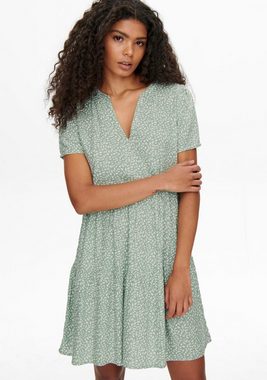 ONLY Sommerkleid ONLZALLY LIFE S/S THEA DRESS NOOS PTM mit Stufen Volant