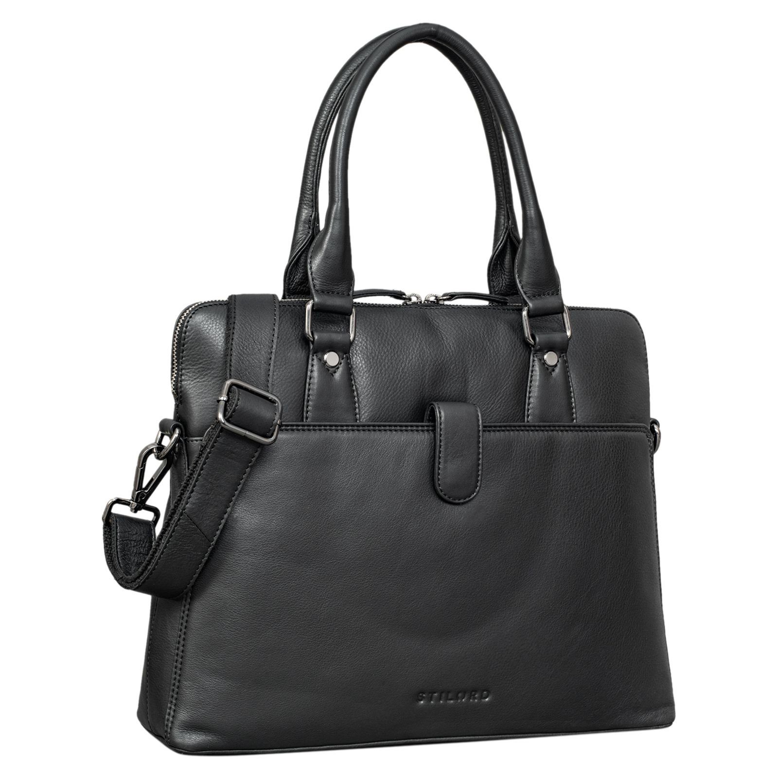 STILORD Handtasche "Vivienne" Business Tasche Leder Damen schwarz