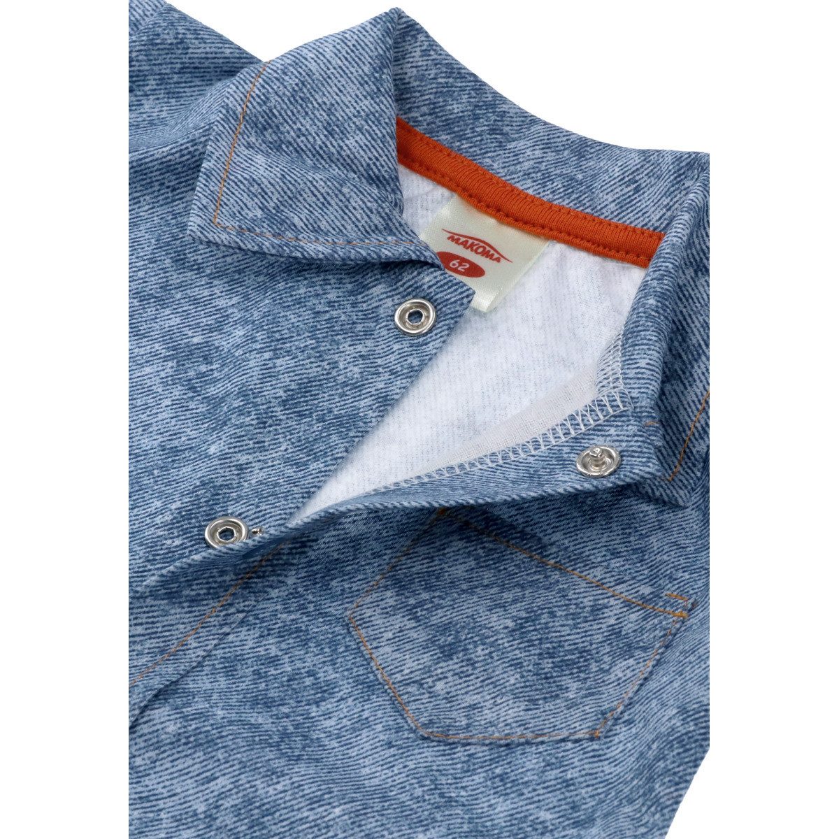 Makoma Langarmbody Jeansstyle Jungen (1-tlg) Langarm Einteiler, Body, Longsleeve-Body, Bodysuit, Stretchbody