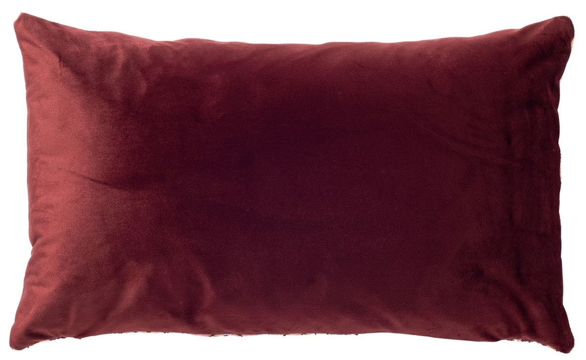 Dutch Decor Kissenbezug 'Liro' 30 x 50 cm Maroon Banner - Rot